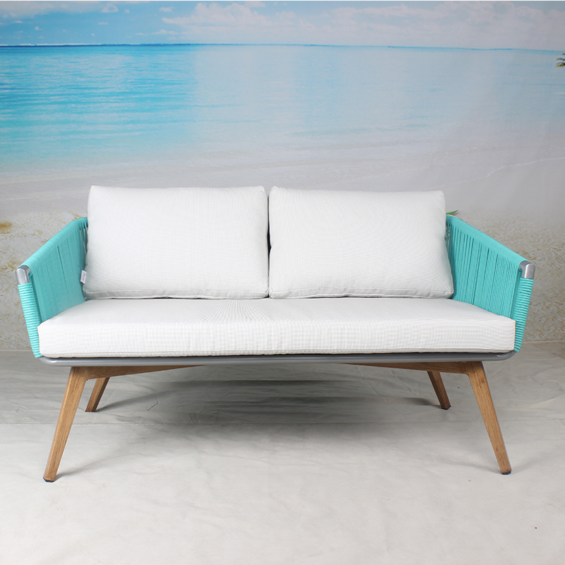 Patio blau einfaches Outdoor-Sofa