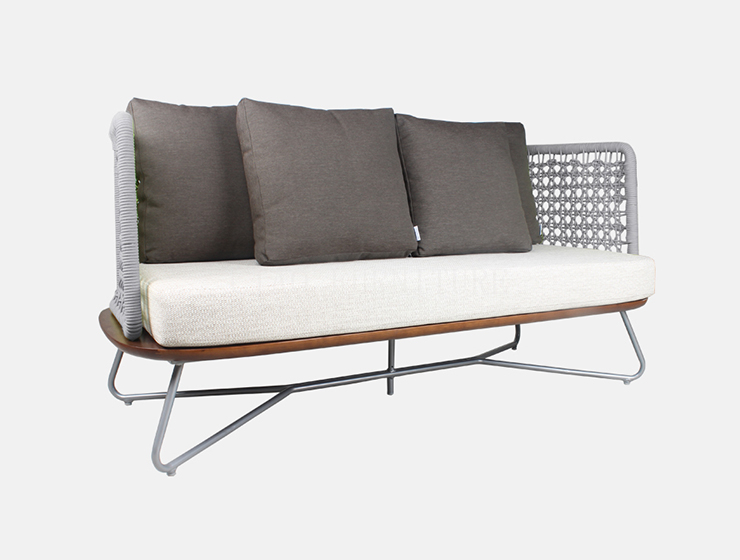 Gürtel grau Outdoor-Sofa für Balkon