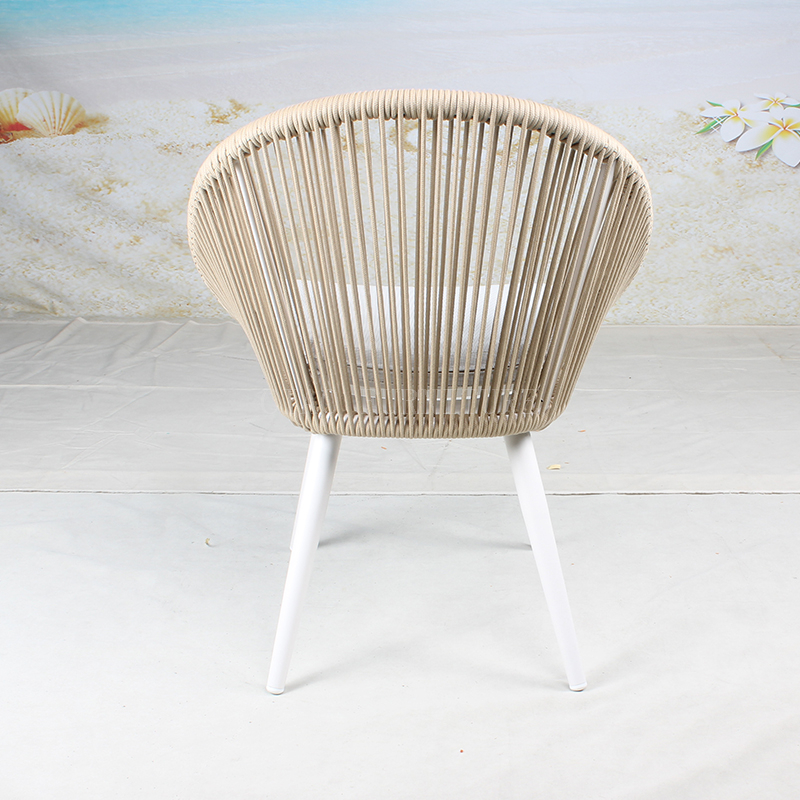 Seil apricot minimalistischer Resort-Stuhl für den Außenbereich